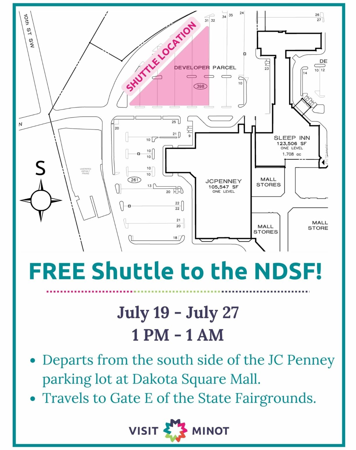 NDSF FREE SHUTTLE Poster (1)