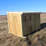 Grouse blind for viewing grouse courtship dance - Upper Souris NWR