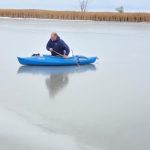 Mayor of Kenmare kayaking on frozen lake to get goose he shot