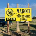 Makoti Threshing Show Sign