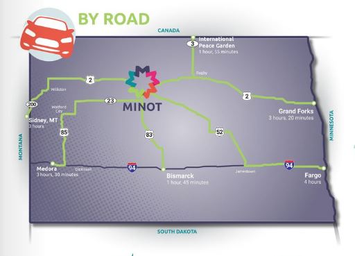 getting to minot